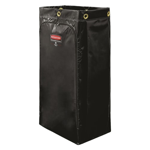 Rubbermaid 34 Gallon Executive Vinyl Bag for High Capacity Janitorial Cleaning Carts, Black